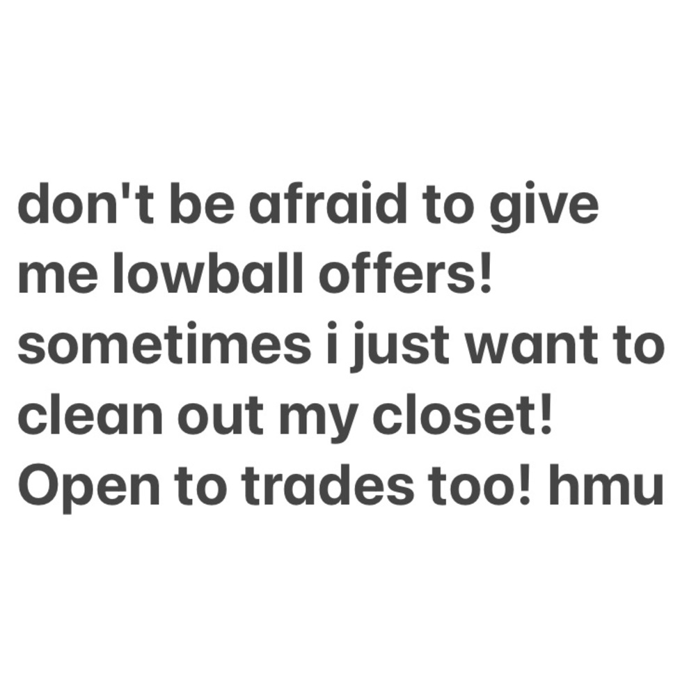 Lowball offers!